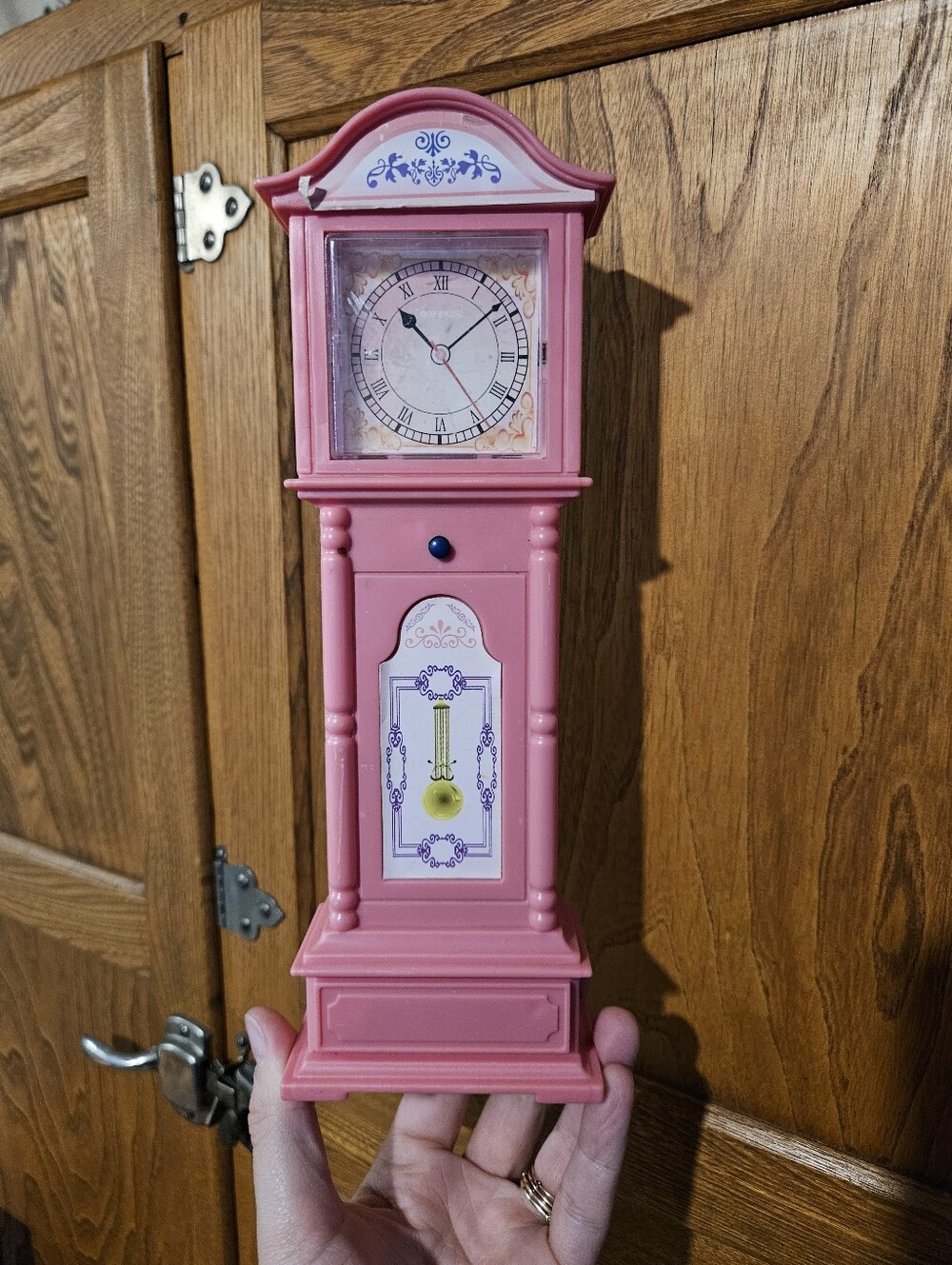🧡3/$15 VTG Toys R Us Living Room Grandfather Clock "Barbie-sized"